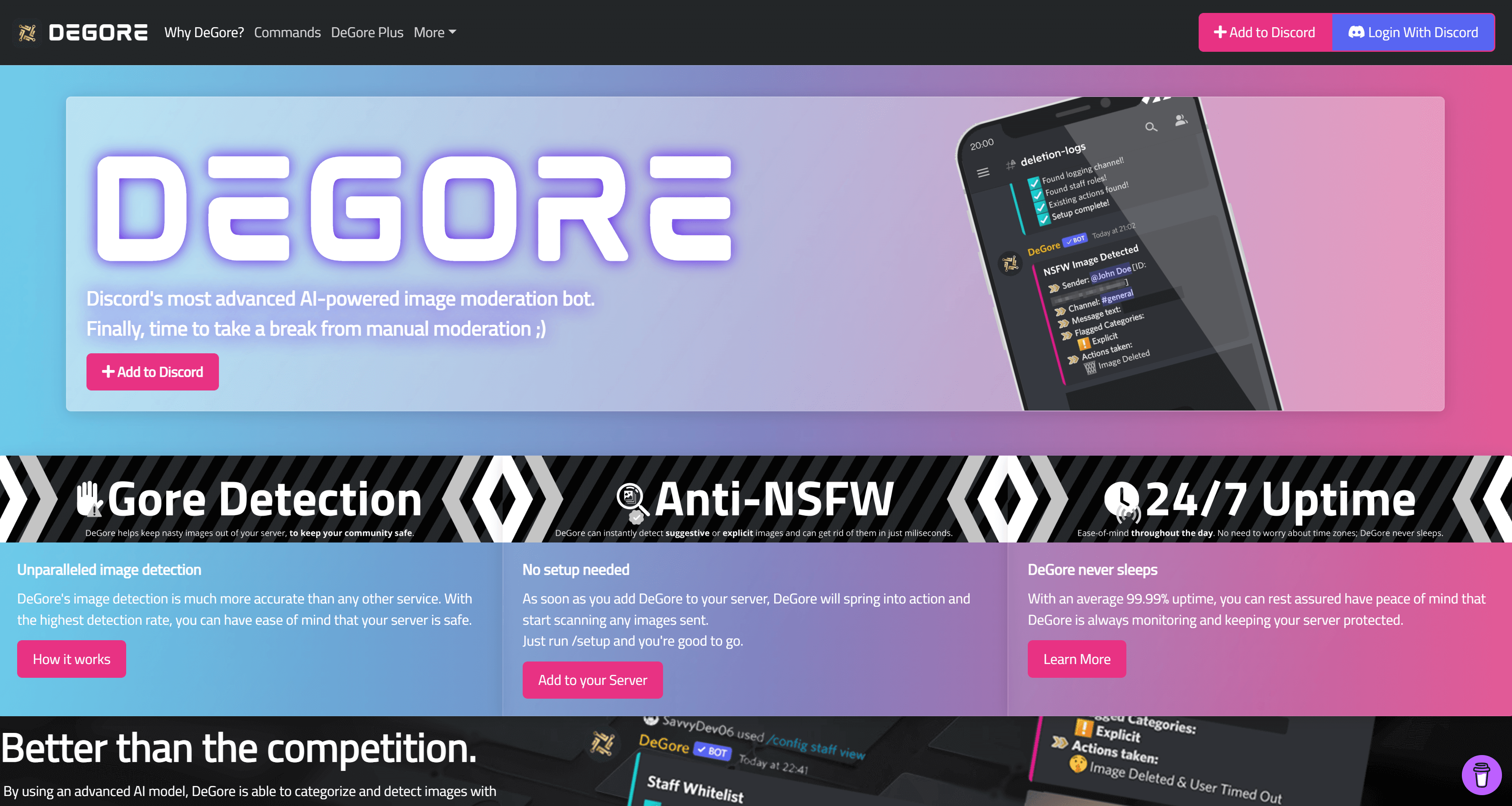 The official DeGore website